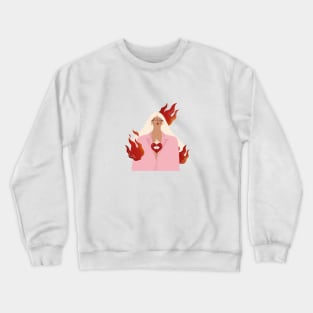 Flame girl 🔥 Crewneck Sweatshirt